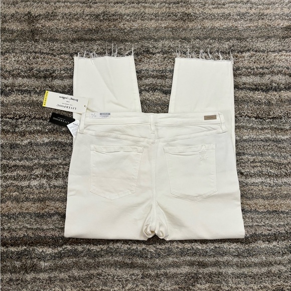 Liverpool Cropped Straight Leg Jeans Sz 16/33 NWT | Liverpool Straight Leg Jeans - Picture 8 of 12